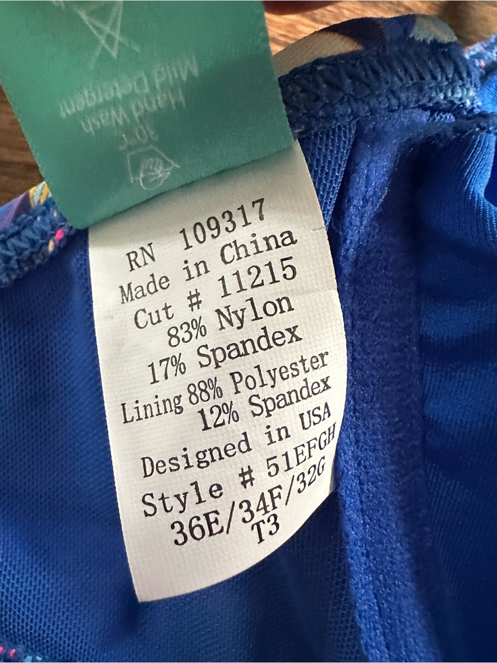 Sunsets Muse halter bikini top, size 32G/34F/36E - Picture 6 of 7